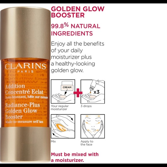 Clarins Radiance - Plus Golden Glow Booster New - Picture 2 of 4